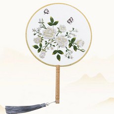 復古十字繡荷葉扇DIY, 3, 1套