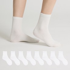 STUDIO SOCKSTOP 女款優質羅紋中筒襪8雙組