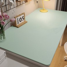 마켓플랜 가죽 가구 테이블 방수매트, 라이트블루, 120x40cm, 1개