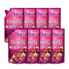 Downy 超濃縮衣物柔軟精補充包 香草莓果, 700ml, 8個