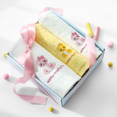 moms nature 竹製嬰兒洗臉沐浴毛巾3件組, 1套, 阿諾里