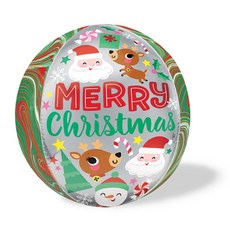 WOW PARTY KOREA Of Adorable Christmas Buddies 錫箔氣球, 混合顏色, 3個