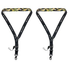 MASTERBASE 雙面掛繩, 黑色 + 迷彩, 1個