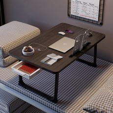 써뉴즈 간편 노트북 침대 베드테이블, 딥그레이
