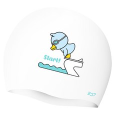 SD7 矽膠泳帽 SGL-CA372, 起步鴨白色, 1個