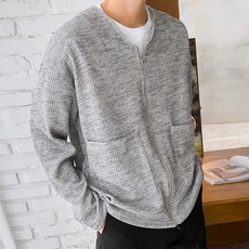 PLAYS 男士開襟拉鍊口袋針織外套