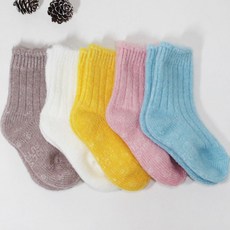 키즈퓨처 아동용 디어삭스 따뜻한 지오 양말 5족 세트 2호