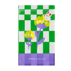 棋盤格紋夾鏈袋, 綠色, 30個