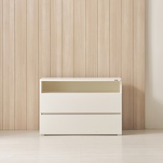꿈꾸는요셉 앙팡 벙커침대 낮은서랍장 방문설치, 크림