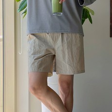 조군샵 남성용 빅사이즈 쿨링 아일렛 썸머 밴딩 반바지 JG1985