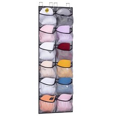 beaugosse 12格門掛式帽子整理架, 灰色, 1個