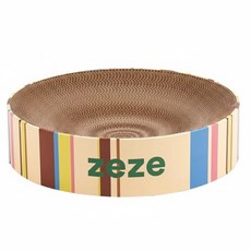 zeze 圓形貓抓板 奶油千層, 1個, 奶油色