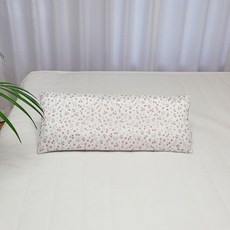 아띠블랑 인견 와이드 아기베개 커버 2p + 속통 세트, 플라워레빗