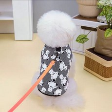 코코스튜디오 반려동물 왕푸 하네스 조끼패딩, 블랙, 1개