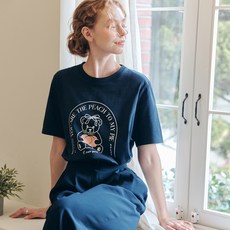 ZERO STREET 女款Peach Bear短袖T恤