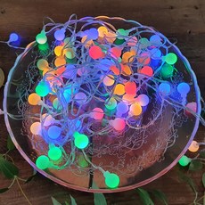 JTORY LED氣氛燈泡 100入+遙控器+USB電池, 混色