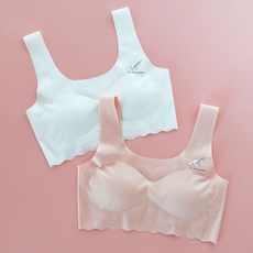 Juniday 無痕馬卡龍學生內衣兩件組