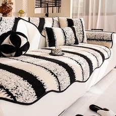 Allode Alien 波浪奢華沙發套, TYPE01 黑色, 1個