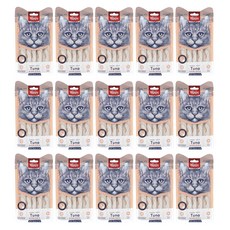 완피 크리미 퓨레 고양이 간식 5p, 15개, 14g, 참치 + 연어 혼합맛