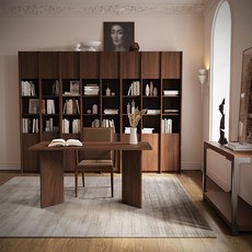 까사미아 하벨 데스크 1300 1 방문설치, 브라운