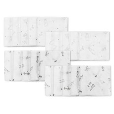 BabyBoom 純棉紗布手帕 2款*10入