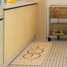 maatila 表情圖案絨毛地墊, 混色