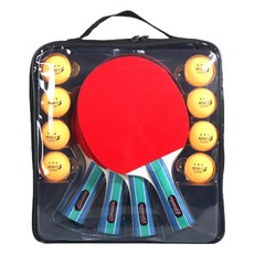 Regail Leon家庭休閒乒乓球搖搖紅色HY237 4套組, 單品