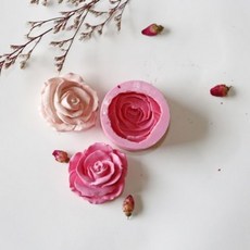 天使玫瑰石膏擴香矽膠模具 2號 2p, 混合色