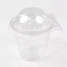 아이엔피 TS 투명원형 이중 밀폐 요거트 용기 113파이 340ml, 10개, 1개입