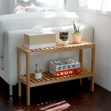 iHome 木製長凳型多用途擱板鞋櫃 2 個，共 700 個, 單色, 1個