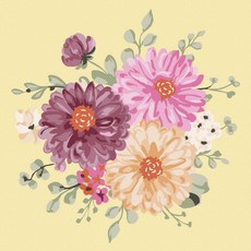 Playerbout 傑作繪畫 DIY 套裝雛菊花 Ppo 繪畫 20 x 20 厘米, 混色