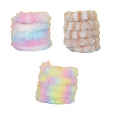 Allode 扭扭棒工藝鐵絲套組 組合1號, 1套, 粉藍色, 棕色, 棉花糖