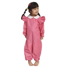 諾爾迪科 幼兒用兒童全身美術畫畫衣, 玫瑰粉