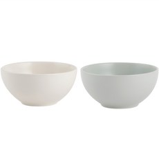 雷恩斯 Monde 麵碗 2件組, 乳白色、粉藍色, 1組