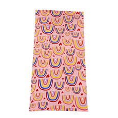 海灘 游泳池 海邊 水上樂園 毛巾, 粉紅愛心, 1個