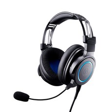 audio-technica 鐵三角 麥克風可拆卸密封遊戲耳機, 黑色, ATH-G1