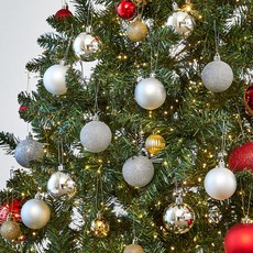 Modern House 聖誕經典球 12入組, 銀色, 6m, 1套