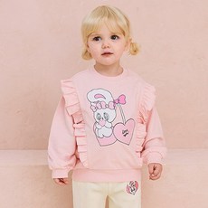 milkmile Esther Bunny 嬰幼兒櫻桃愛心荷葉邊T恤