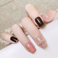 市集風公主美甲片, 3個, type20