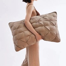 조앤베티 레이어드 퀄팅 베개, 베이지, 1개