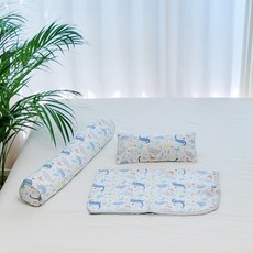 아띠블랑 신생아 준비물 3종 세트, 블루다이노