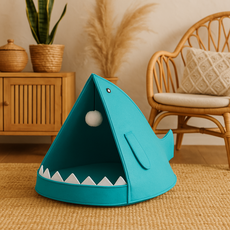 포포펫 고양이 고래 숨숨 하우스, 민트, 1개