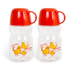 ZOOZOO水瓶 2入, 紅色, 350ml, 2個