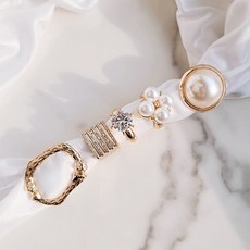 noid-b 人氣熱銷 絲巾扣裝飾 復古金 5件組