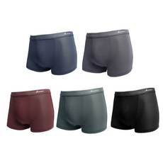 DS DOSSY 男性用天然嫘縈四角褲 D-5701 5件組