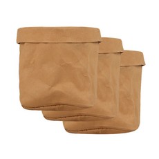 牛皮紙收納袋 10*10cm, 棕色的, 3個