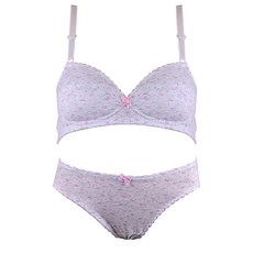 CL STORY 女童發育期第2階段印花內衣+內褲