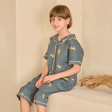 MAISON MAVARM 兒童獵豹五分睡衣上下套裝