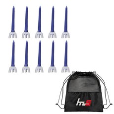 NAYASTYLE 塑膠球梯 10入 + 收納袋組, 藍色