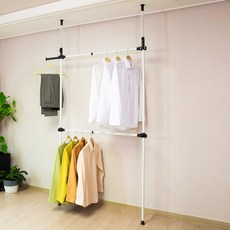 Poeta 一鍵式衣架 25mm, 白色 + 黑色